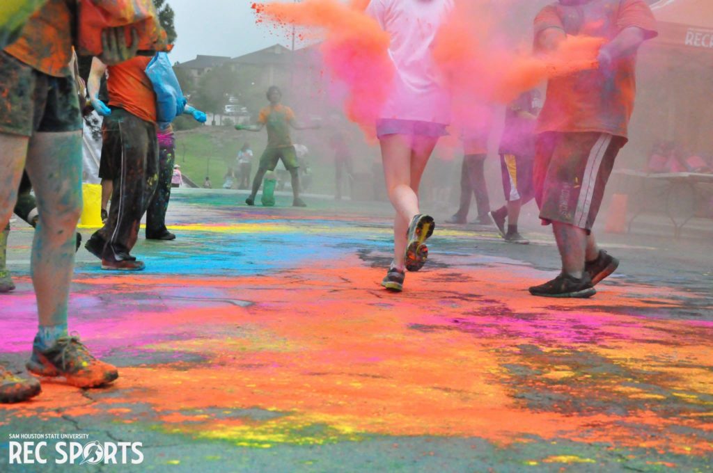 Michelle Mayes is doing a color run hosted by Sam Houston State University 